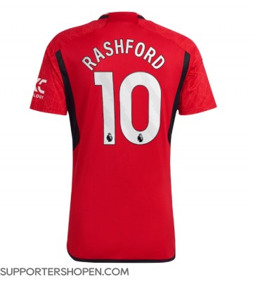 Manchester United Marcus Rashford #10 Hemma Matchtröja 2023-24 Kortärmad